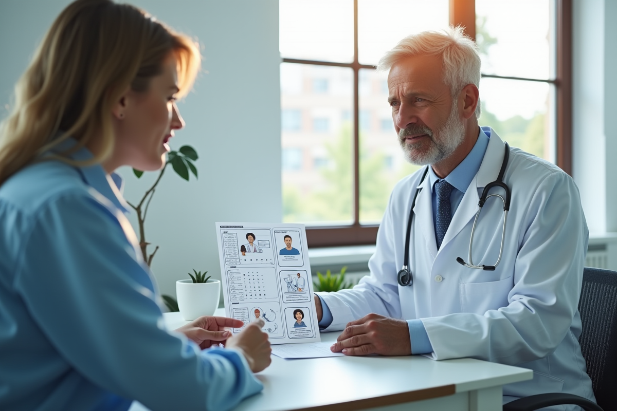 Médecin expliquant l
