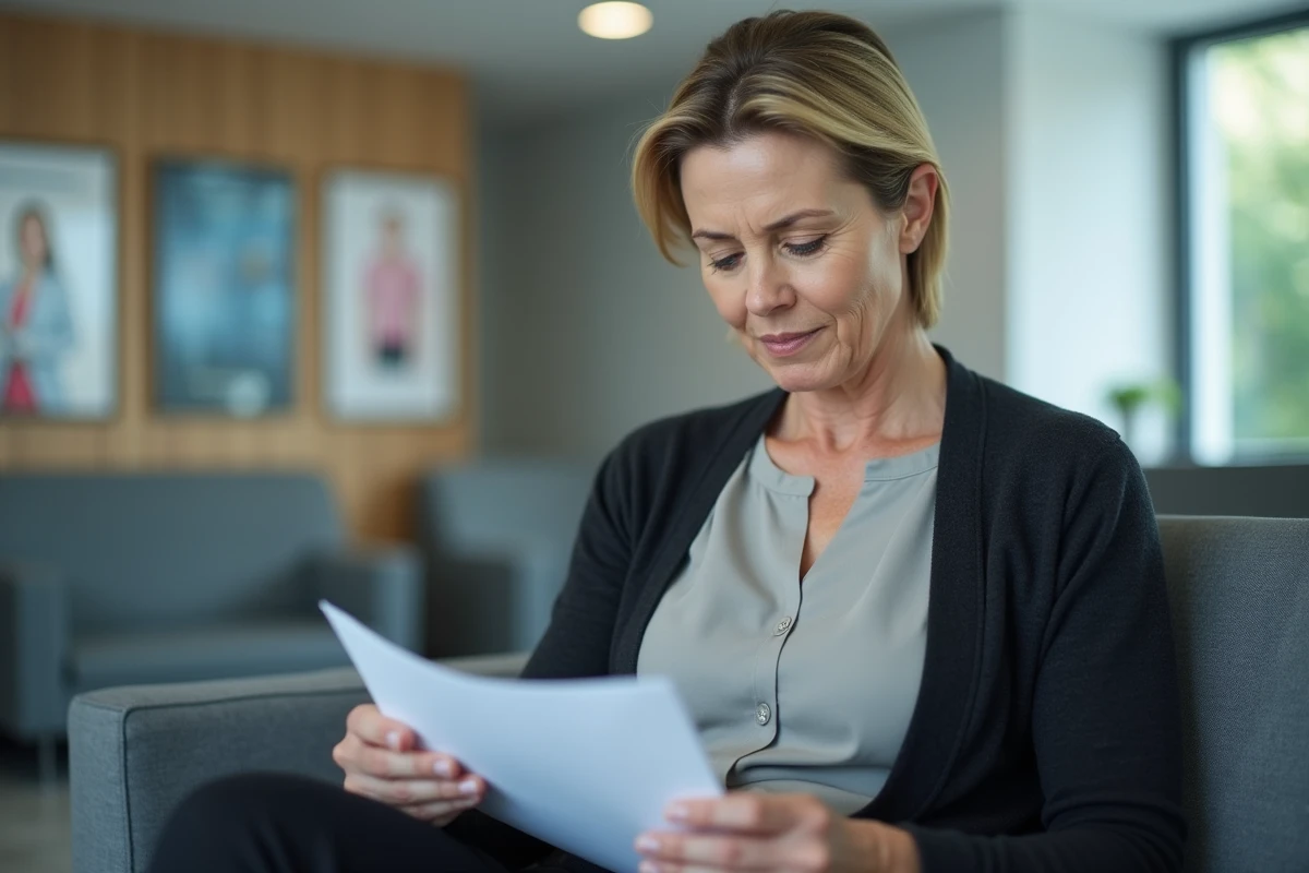 Femme dans une salle d